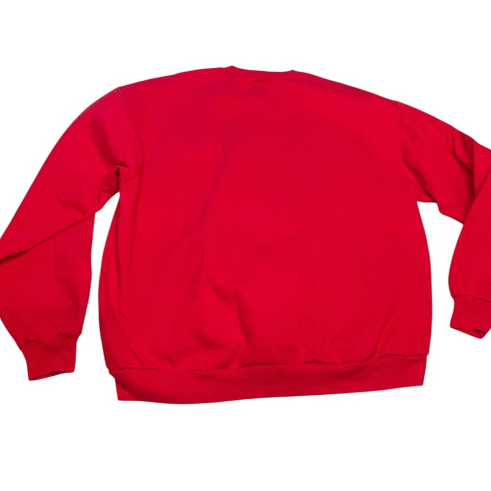 Vintage Air Waves Christmas Cat Sweatshirt But Santa I Want to Help 90s XL? - Picture 3 of 11